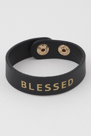 Blessed Leather Bracelet