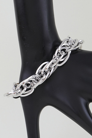 Multi Intertwined Ripple Chain Bracelet