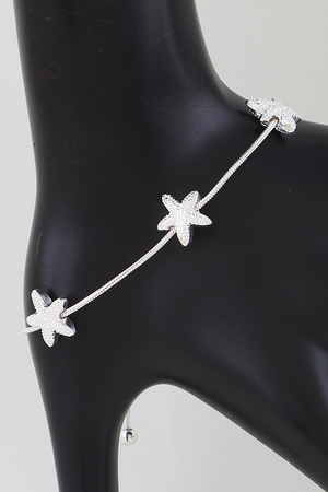 Beaded Starfish Charm Bracelet