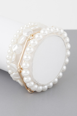 Multi Faux Pearls Bracelet