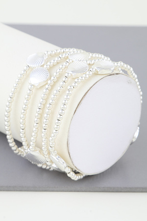 Shiny Seashell Beaded Bracelet