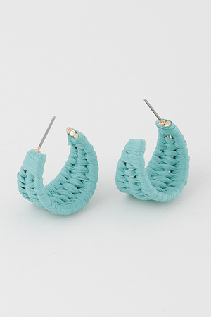 Triple Weaved Hoop Earrings