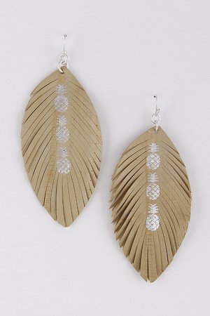 Tribal Inspired Earrings With Pineapple Details 8LAE9