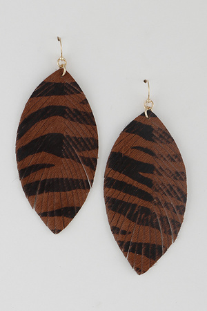 Animal Print Earrings With Cut Details 9JBB4