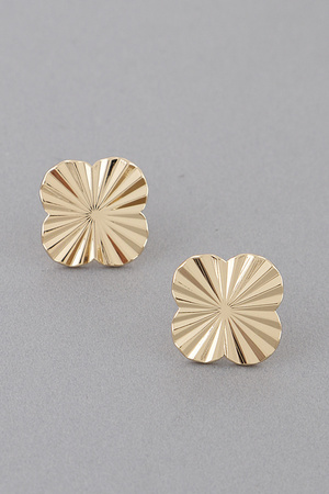 Shining Clover Stud Earrings