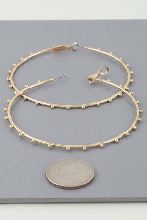 Delicate Beaded Hoop Earrings