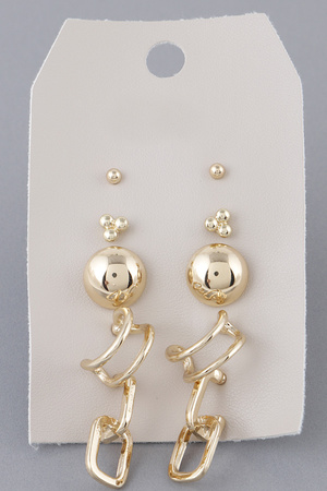 Multi Form Earrings Set