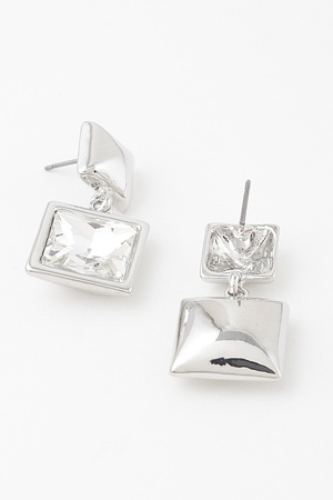 Classic Cubic Rhinestone Earrings