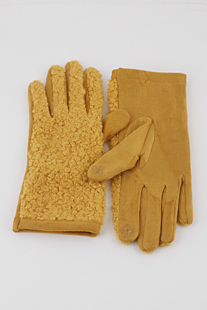 Mixed Materials Gloves
