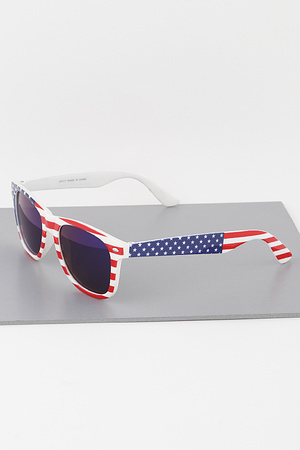 American Flag Polycarbonate Sunglasses