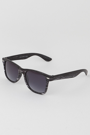 Multi Wood Pattern Sunglasses