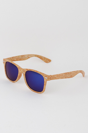Polycarbonate Rustic Wood Sunglasses