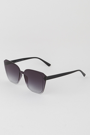 Oversized Gradient Cateye Sunglasses