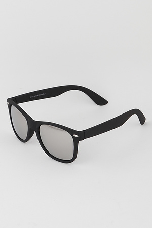 Mirrored Matte Wayfarer Sunglasses