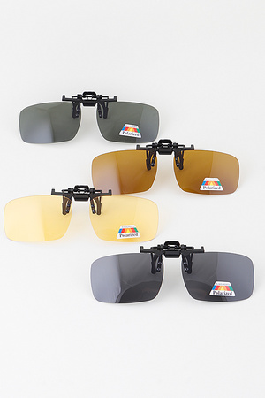 Polarized Clip On Rimless Shades