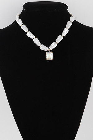 Multi Stone Pendant Necklace