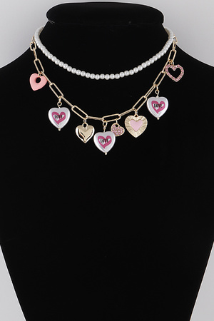 Heart Charms Necklace