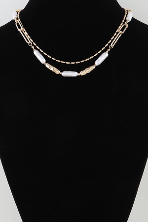 Multi Tube Beaded Necklace