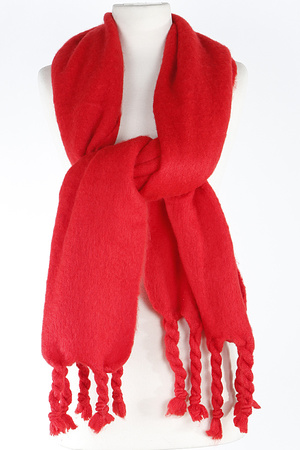 Soft Twisted Fringe Scarf