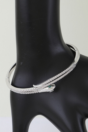 Bejeweled Snake Wrap Bracelet