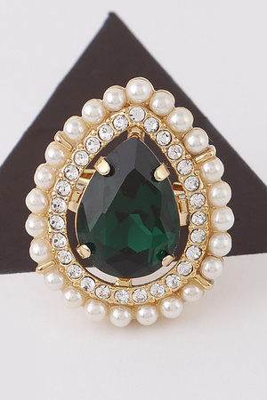 Jeweled Rhinestone Ring.