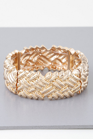 Cross Hatch Cuff Bracelet
