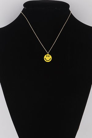 Smiley Face Pendant Necklace