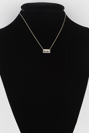 MAMA Plate Necklace