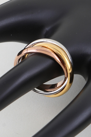 Triple Interlaced Ring Set