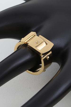 Shiny Buckle Belt Wrap Ring