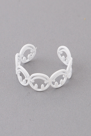 Open Smiley Face Ring