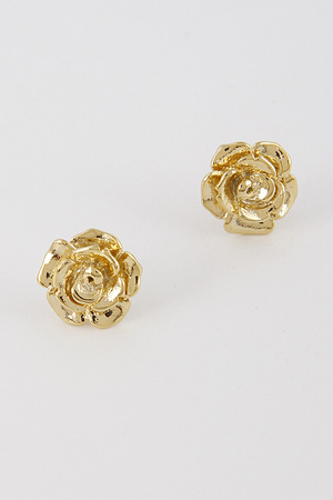 Metallic Rose Earrings 8EBB4