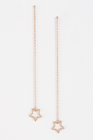 Star Cut Out Dangle Earrings 7GAB4