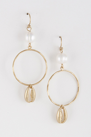 Exotic Seashell Hoop Earrings 9CBB10