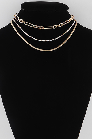 Chain N Jewel Necklace