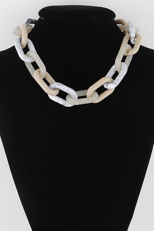 Marble Link Chain Necklace