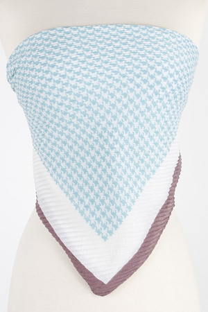 Houndstooth Print Scarf