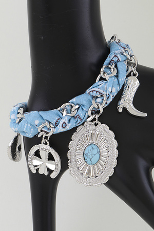 Antique Charm Braided Bracelet