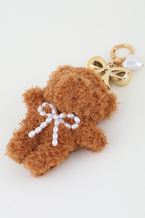 Cute Ribbon Bear Bag Charm
