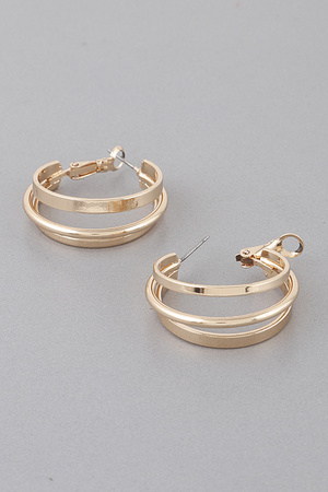 Interlaced Hoop Earrings