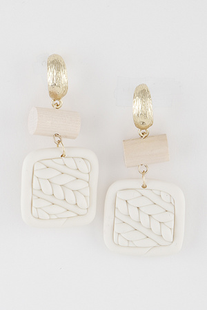 Cable Knit Earrings