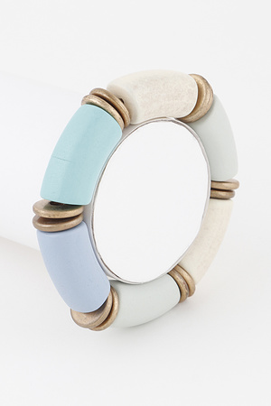 Pastel Tube Bead Bracelet