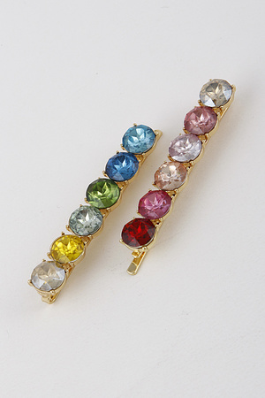 Rhinestone embedded hair pin 9EBE7
