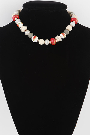 Multi Crystal Stone Necklace