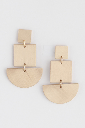 Minimal Shape Drop Earrings