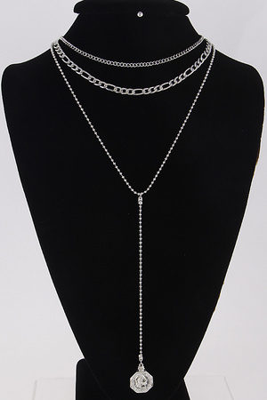 Layered Chain Necklace 8KCC3
