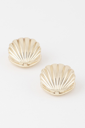 Shiny Clam Shell Earrings