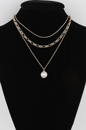 Multi Chain Jewel Necklace