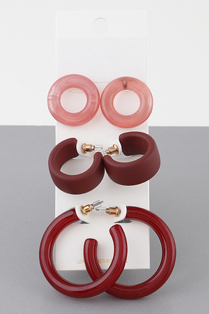 Multi Hoop Earrings Set