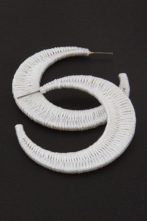 Knitted Moon Earrings 9IBD4